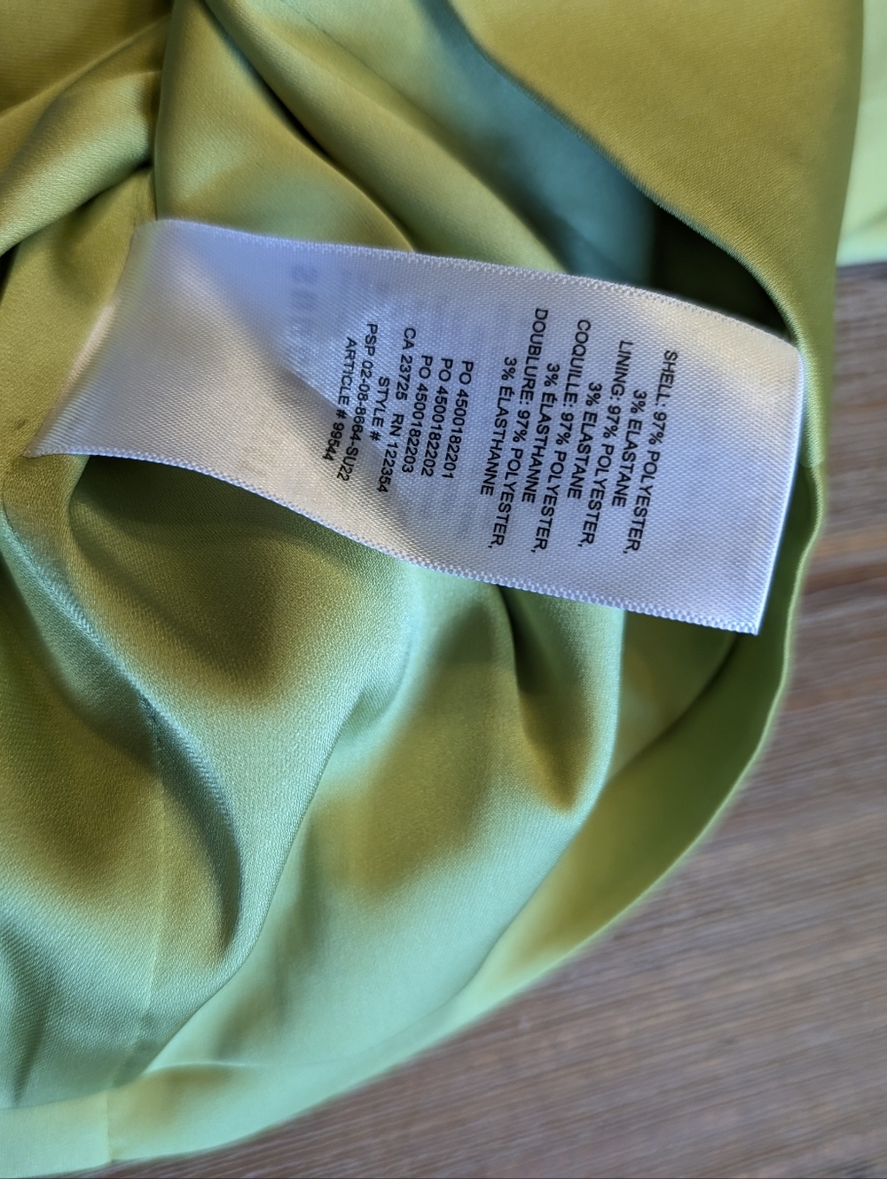 ARITZIA Sunday Best Shimmer Satin Mini Dress In Pear Green Size 12 - Picture 14 of 15